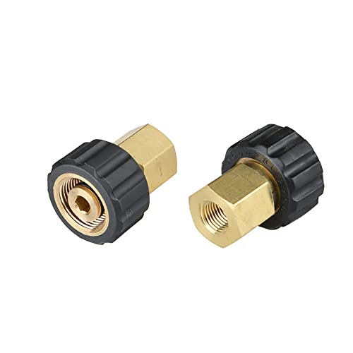 OTNE Hochdruckreiniger Adapter Auto Spritzpistole Anschluss M22 zu 3/8'' oder 1/4" oder M22 Quick Connect Schnellspanner von OTNE