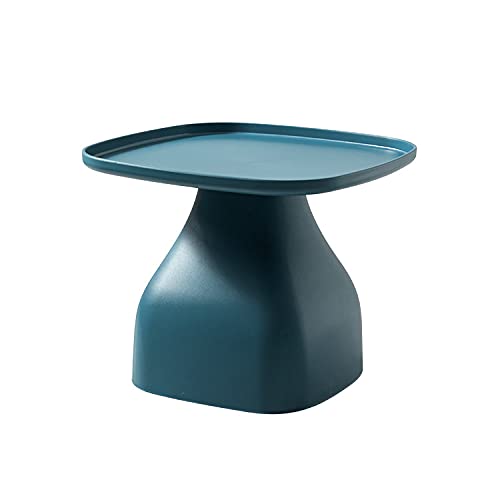 OTNQFUXI Couchtisch Quadratischer Couchtisch, einfache Persönlichkeit, Schlafzimmer-Teetisch, kreativer Wohnzimmer-Beistelltisch, Balkontisch im Freien Wohnzimmertisch(Color:Blue) von OTNQFUXI