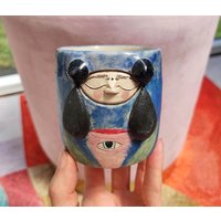 Göttin Der Wasserblumen Iii - Handgemachte Keramiktasse/Einzigartige 230Ml Ritual Tee Oder Kaffeetasse Matte & Glänzende Oberfläche/Zauberhafte von OTOOKAceramics
