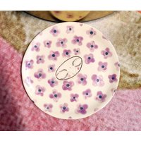"Handgemachter Keramik Teller "Spirit Face" | Motiv Blumen Einzigartiges Geschenk Zauberhafte Wunderliche Handwerker von OTOOKAceramics