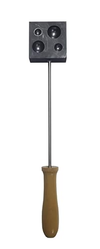 OTOOLWORLD 4-in-1-Graphitform für Glasblasguss, halbkugelförmige Form, Barrenform, Graphitform, Lampe, Arbeits-Graphitform von OTOOLWORLD