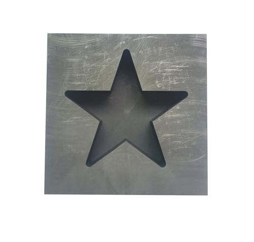 OTOOLWORLD Big Star Graphitgussform für Barren, Metall, Raffinierung, Schrott, Gold, Silber, große Sternform OTOOLWORLD Big Star Graphitgussform für Barren, Metall, Raffinierung, Schrott, Gold, Silber, große Sternform von OTOOLWORLD