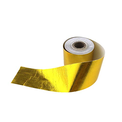 10m x 5cm Hitzeschutz Band selbstklebend Gold Tape Klebeband bis zu 450°C von OTOTEC