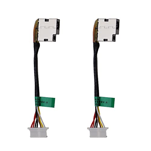 2 Stück DC Ladeanschluss Connector Klinkenstecker Flexkabel DC Power Jack Kabel Ladeanschlussstecker Ersatz Kompatibel mit HP Pavilion 799735-F51 799735-S51 799735-T51 799735-Y51 von OTOTEC