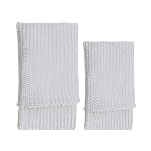 2 Stück L und XL Schweißerhandschuh Finger Hitzeschild Glasfaser Hochtemperaturbeständigkeit Schneidschutz von OTOTEC