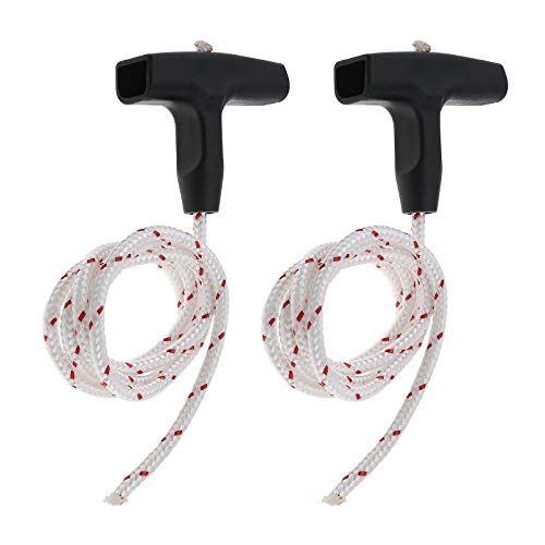 OTOTEC Seil-Seil-Set, Durchmesser 4,5 mm, 1 m Zugschnüre und schwarzer Seilzug, kompatibel mit Stihl TS400, TS410, TS420, 2 Stück von OTOTEC