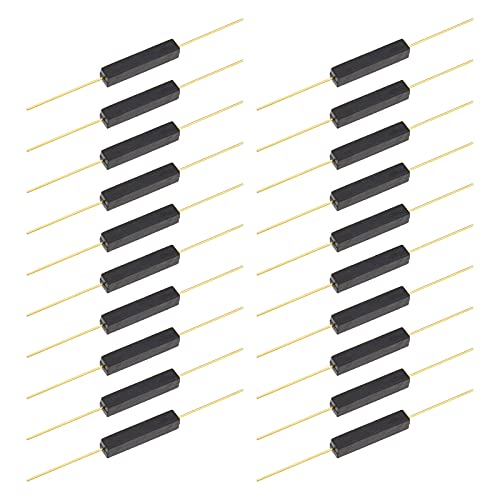 20 Stück Kunststoff Reedschalter Reedkontakt Schließer Anti-Interferenz (N/O) Kontakt Magnetischer Induktionsschalter von OTOTEC