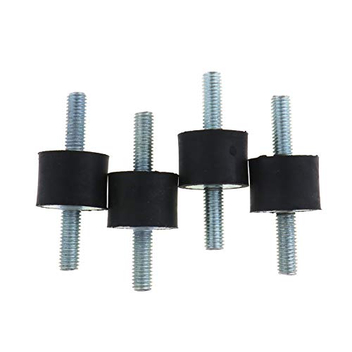 4er Set Gummipuffer Gummi-Metall-Puffer M6 Schwingungsdämpfer Silentblock Anschlagpuffer von OTOTEC