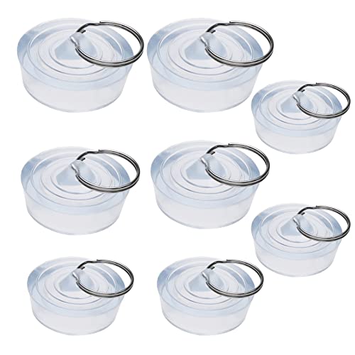 8 STK Badewannen-Abflussstöpsel aus Gummi Stöpsel Kleine Schwimmbäder Küchenspülen Abwassertanks Wäscheboxen Abflussrohre, 4 Größen von OTOTEC