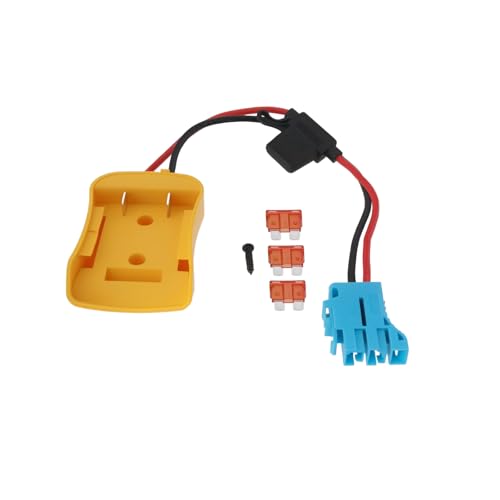 OTOTEC 1 Stück 20 V Power Whee Adapter mit Sicherungsanschluss kompatibel mit Dewalt 18 V/20 V Lithium Ionen Akku der Serie BCB182 BCB183 BCB200 für RC Spielzeug von OTOTEC
