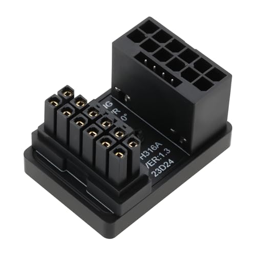 OTOTEC 1x 12VHPWR 12+4-poliger Netzadapter ATX 3.0 16-polige GPU PCIe5.0 180-Grad-Winkel Netzadapteranschluss 600 W Kompatibel mit RTX 4090 4080 4070Ti 3090Ti Grafikkarte Typ A OTOTEC 1x 12VHPWR 12+4-poliger Netzadapter ATX 3.0 16-polige GPU PCIe5.0 180-Grad-Winkel Netzadapteranschluss 600 W Kompatibel mit RTX 4090 4080 4070Ti 3090Ti Grafikkarte Typ A von OTOTEC