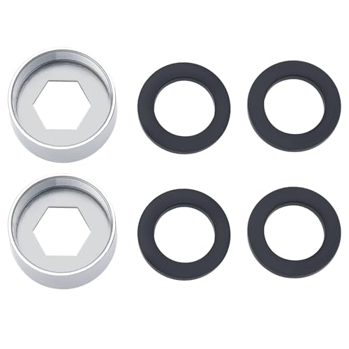 OTOTEC 2 Sätze NPT M24 Mm Innengewinde Transfer Zu M24 Mm Innengewinde Wasserhahn-Adapter für Badezimmer Küche Wasserreiniger Adapter NPT F24 Zu F24 Schlauchanschluss von OTOTEC