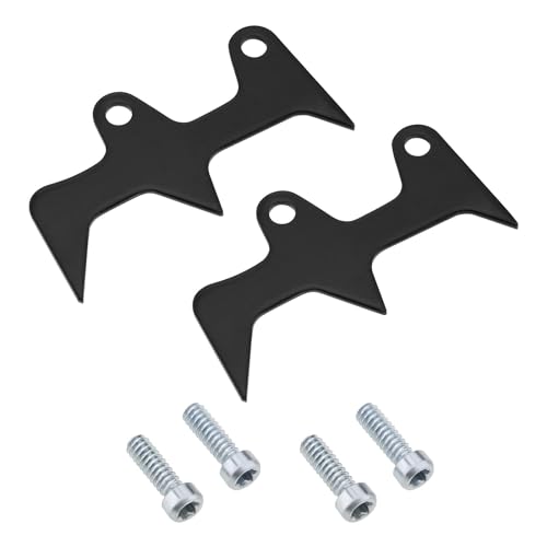 OTOTEC 2 Sets Fällhund Stoßstange Spike Kettensäge Holz Einsatz Spike Kompatibel mit Hus-Via 36 41 136 137 141 142 235 235E 236 240 240E mit Schrauben von OTOTEC