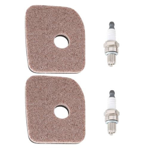 OTOTEC 2 Sets Trimmer-Luftfilter Und Zündkerzen-Kit Rasenmäher-Reparatur-Tune-Up-Kit Ersatz Kompatibel mit Stihl HS81R HS81T HS86R HS86T OTOTEC 2 Sets Trimmer-Luftfilter Und Zündkerzen-Kit Rasenmäher-Reparatur-Tune-Up-Kit Ersatz Kompatibel mit Stihl HS81R HS81T HS86R HS86T von OTOTEC