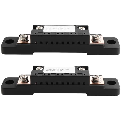 OTOTEC 2 Stück 75 MV FL-2C 10 A Shunt 0,5% Messwiderstand Strommessung Shunt Ampere Shunt Widerstand Panel Meter Stromtester für Digitales Amperemeter von OTOTEC