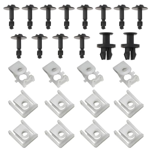 OTOTEC 26 Stück Motor-Unterschalen-Montage-Clips, Schrauben-Set, kompatibel mit Audi A4 B8 2008–2017 Q5 2008–2018 A5 2008–2012 von OTOTEC