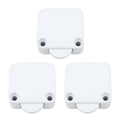 OTOTEC 3pcs Kleiderschrank Schrank Lichtschalter Modell 202A 2A 250V Automatischer Rücksetz-Türschalter Weiß von OTOTEC