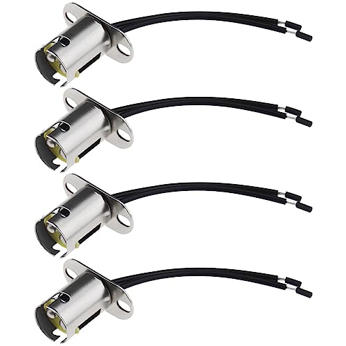 OTOTEC 4 Stück BAY15D 1157 Lampenfassung Adapter LED Glühbirne Fassung Halter Kabelbaum Fassungen Zubehör für Blinker Bremslicht Rücklicht 12–24 V 10 Cm von OTOTEC