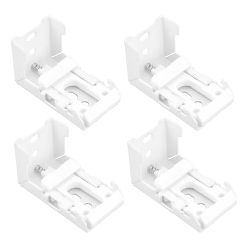 OTOTEC 4 Stück Federhalterungen für Raffrollos Druckfederhalterung für Raffrollos 45 X 28 X 25 Mm für 21 Mm Fensterläden Rollohalterungen Befestigung Weiß von OTOTEC