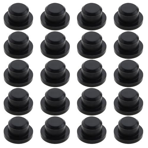 OTOTEC 50 Stück 11,5x10x8,5mm Silikon Lochstopfen Massiver Dichtungslochstopfen Endkappe Silikon Massiver T-Typ Lochstopfen für 8–8,3mm Öffnungen Flaschen Rohre Blumentöpfe von OTOTEC
