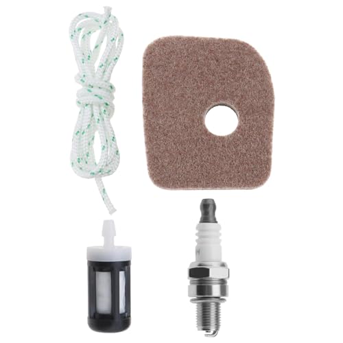 OTOTEC Set mit 4 Luftfilter-Service-Kit, kompatibel mit Stihl BG56 BG86 SH56C SH86 SH86C Luft-Kraftstofffilter Zündkerzen-Kit Zubehör von OTOTEC