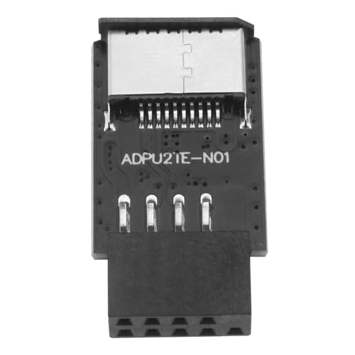 OTOTEC USB 2.0 Internal Header (9-Pin) to USB 3.1/3.2 Type-C (20-Pin) A-Key Front Panel Adapter, USB Typ-E-Anschlüsse auf PC Frontblende Verlängerung Adapter von OTOTEC