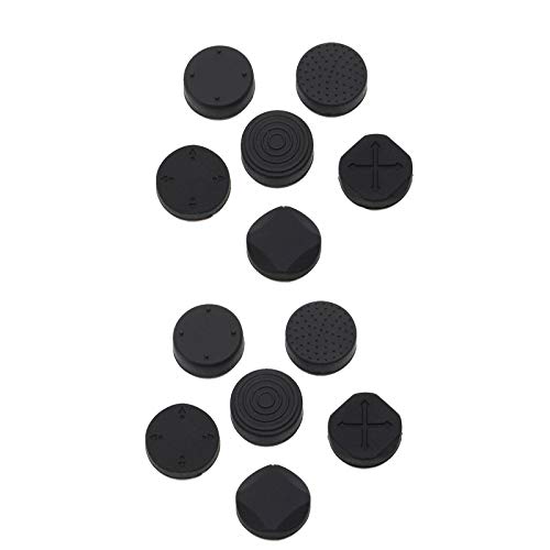 Schwarz Silikon Analog Thumb Stick Grip Cap Abdeckung Joystick-Kappen für PS Vita PSV 1000 2000 von OTOTEC