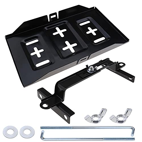 Schwarze Kleines Auto Batteriefach 34.5 * 19.3cm+ Niederhalter Halterungssatz Schwarze Kleines Auto Batteriefach 34.5 * 19.3cm+ Niederhalter Halterungssatz von OTOTEC