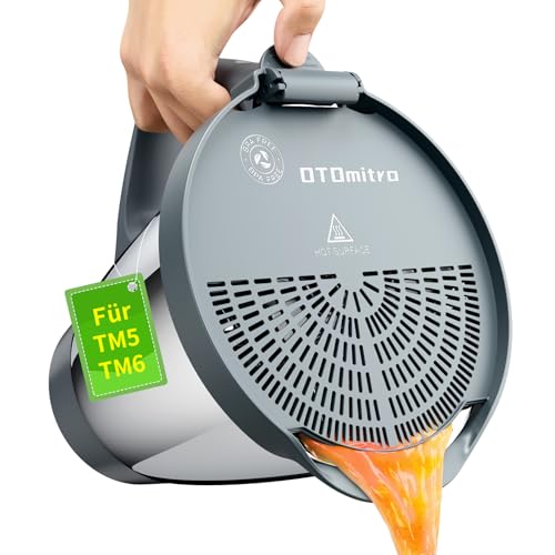 OTOmitra Ausgusssieb für Thermomix TM6 TM5, BPA freies Nudelsieb, Abgießhilfe Thermomix Zubehör, Abgießsieb für Gemüse und Obst, Hilfe Wiegeteller, Gemüsesieb Spülmaschinenfest von OTOmitra