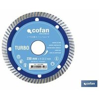 Basic Turbo Diamantscheibe 230 mm. von COFAN