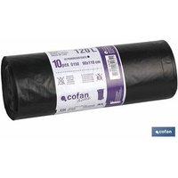 Cofan - Müllsack 90x110 Gauge 150 Schwarz Farbe 10 Einheiten von COFAN