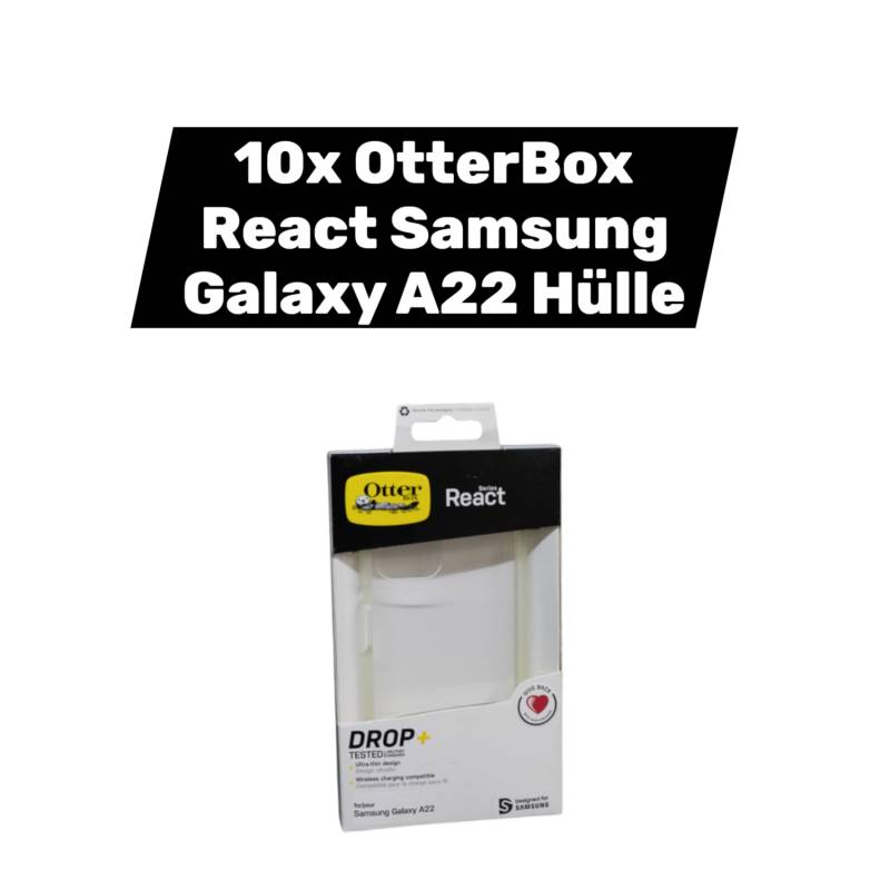 Otter Box React Samsung Galaxy A22   Clear Handschutzhülle Hülle 10 Stück B-Ware von OTTERBOX