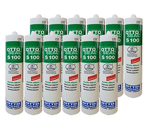 OTTOSEAL 12x Silikon S-100 300ML C94 SILBERGRAU - 1390394-12 (Vorteil-Set) von Otto Chemie