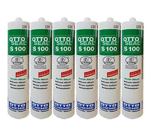 OTTOSEAL 6x Silikon S-100 300ML C01 WEISS - 1390301-6 (Vorteil-Set) von Otto Chemie