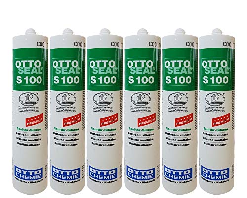 OTTOSEAL 6x Silikon S-100 300ML C01 WEISS - 1390301-6 (Vorteil-Set) von Otto Chemie