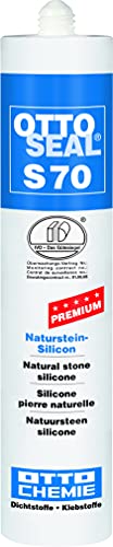 OTTOSEAL S 70 Premium-Naturstein-Silikon 310 ml Kartusche C111 distelgrau struktur von OTTOSEAL