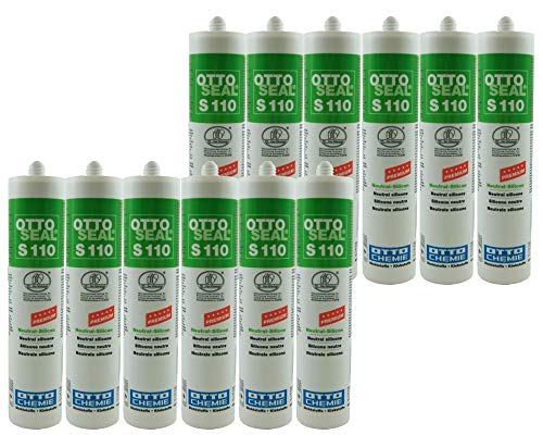 Sparset 12x Ottoseal S110 UV-stabiles Neutralsilikon für Anschlussfugen an Fenstern und Türen aus Holz, Metall und Kunststoff 310ml SCHNEEWEISS Sparset 12x Ottoseal S110 UV-stabiles Neutralsilikon für Anschlussfugen an Fenstern und Türen aus Holz, Metall und Kunststoff 310ml SCHNEEWEISS von OTTO Chemie