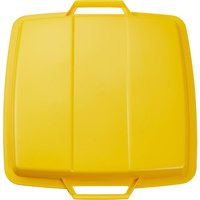 Graf Deckel Mehrzweck-Behälter eckig 90 Liter gelb von CERTEO