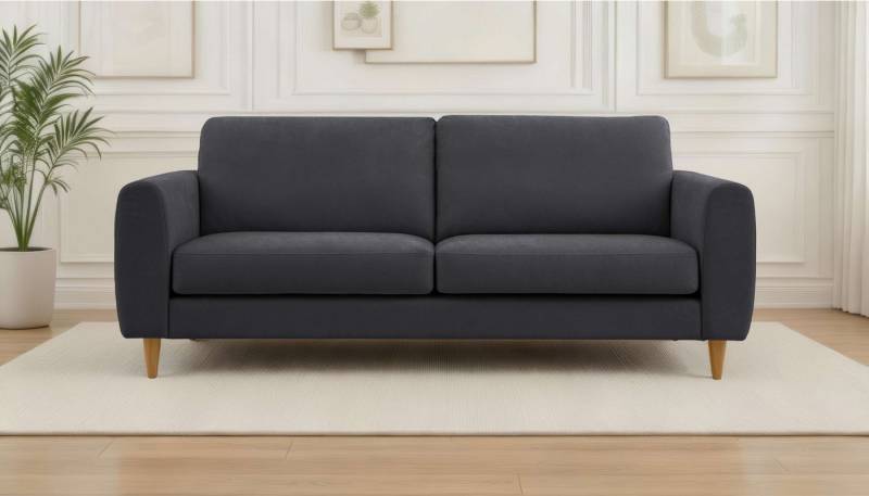 OTTO home 3-Sitzer Finnian, 212 cm, Chenille-Bezug, Massivholzfüße mit eleganter Linienführung von OTTO home