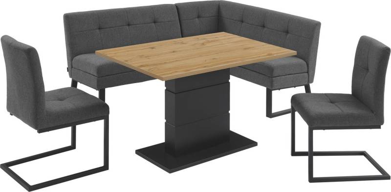 OTTO home Eckbank Geranie, Sitzbank, Essbank, pflegeleichter Strukturstoff, Eckbank inkl. Stauraum, Pulverbeschichtetes Metallgestell OTTO home Eckbank Geranie, Sitzbank, Essbank, pflegeleichter Strukturstoff, Eckbank inkl. Stauraum, Pulverbeschichtetes Metallgestell von OTTO home