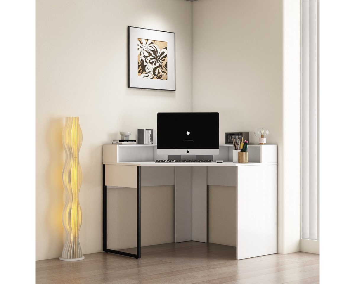OTTO home Eckschreibtisch Moid, mit Schreibtischaufsatz, modernes Design, B. 100 cm OTTO home Eckschreibtisch Moid, mit Schreibtischaufsatz, modernes Design, B. 100 cm von OTTO home