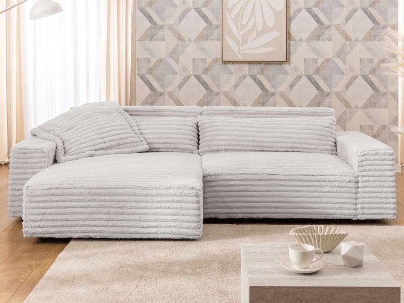 OTTO home Ecksofa KINLEE Design-Sofa mit Recamiere rechts/links, Maße B/T/H 251/144/70cm, L-Form mit Wellenunterfederung, ohne Bettfunktion, modern und beguem von OTTO home