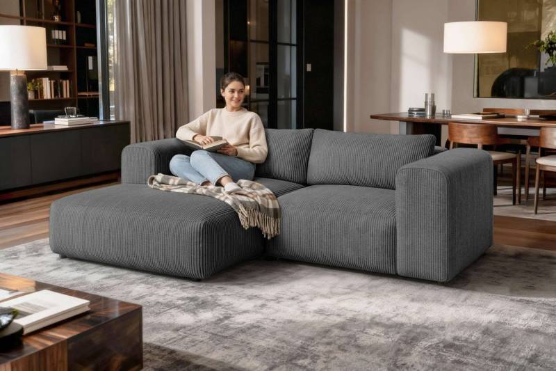 OTTO home Ecksofa TIARRA Design-Sofa mit Ottomane recht/links bestellbar, Breite 241 cm, L-Form mit hochelastischer Schaum und Wellenunterfederung OTTO home Ecksofa TIARRA Design-Sofa mit Ottomane recht/links bestellbar, Breite 241 cm, L-Form mit hochelastischer Schaum und Wellenunterfederung von OTTO home