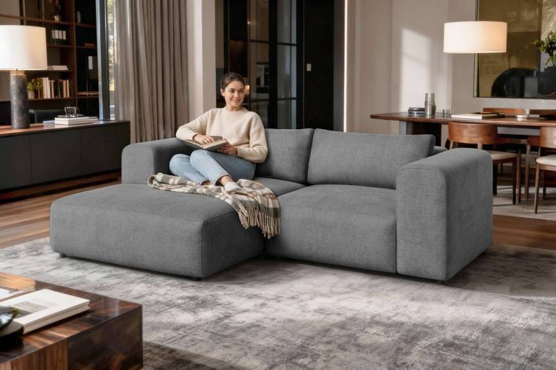 OTTO home Ecksofa TIARRA Design-Sofa mit Ottomane recht/links bestellbar, Breite 241 cm, L-Form mit hochelastischer Schaum und Wellenunterfederung OTTO home Ecksofa TIARRA Design-Sofa mit Ottomane recht/links bestellbar, Breite 241 cm, L-Form mit hochelastischer Schaum und Wellenunterfederung von OTTO home