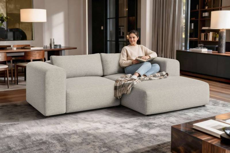 OTTO home Ecksofa TIARRA Design-Sofa mit Ottomane recht/links bestellbar, Breite 241 cm, L-Form mit hochelastischer Schaum und Wellenunterfederung OTTO home Ecksofa TIARRA Design-Sofa mit Ottomane recht/links bestellbar, Breite 241 cm, L-Form mit hochelastischer Schaum und Wellenunterfederung von OTTO home
