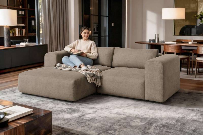 OTTO home Ecksofa TIARRA Design-Sofa mit Ottomane recht/links bestellbar, Breite 241 cm, L-Form mit hochelastischer Schaum und Wellenunterfederung OTTO home Ecksofa TIARRA Design-Sofa mit Ottomane recht/links bestellbar, Breite 241 cm, L-Form mit hochelastischer Schaum und Wellenunterfederung von OTTO home