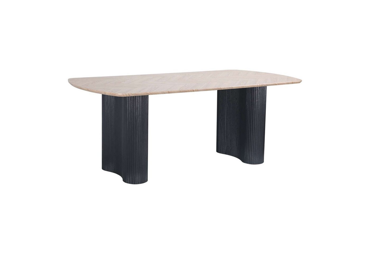 OTTO home Esstisch Bessonville, Tischplatte in Fischgrätoptik, Beine mit Rillenstruktur, Höhe 76 cm OTTO home Esstisch Bessonville, Tischplatte in Fischgrätoptik, Beine mit Rillenstruktur, Höhe 76 cm von OTTO home