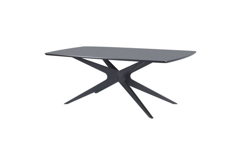 OTTO home Esstisch Dakona, Tischplatte mit Holzstruktur, schwarze Metallbeine, Höhe 76 cm von OTTO home