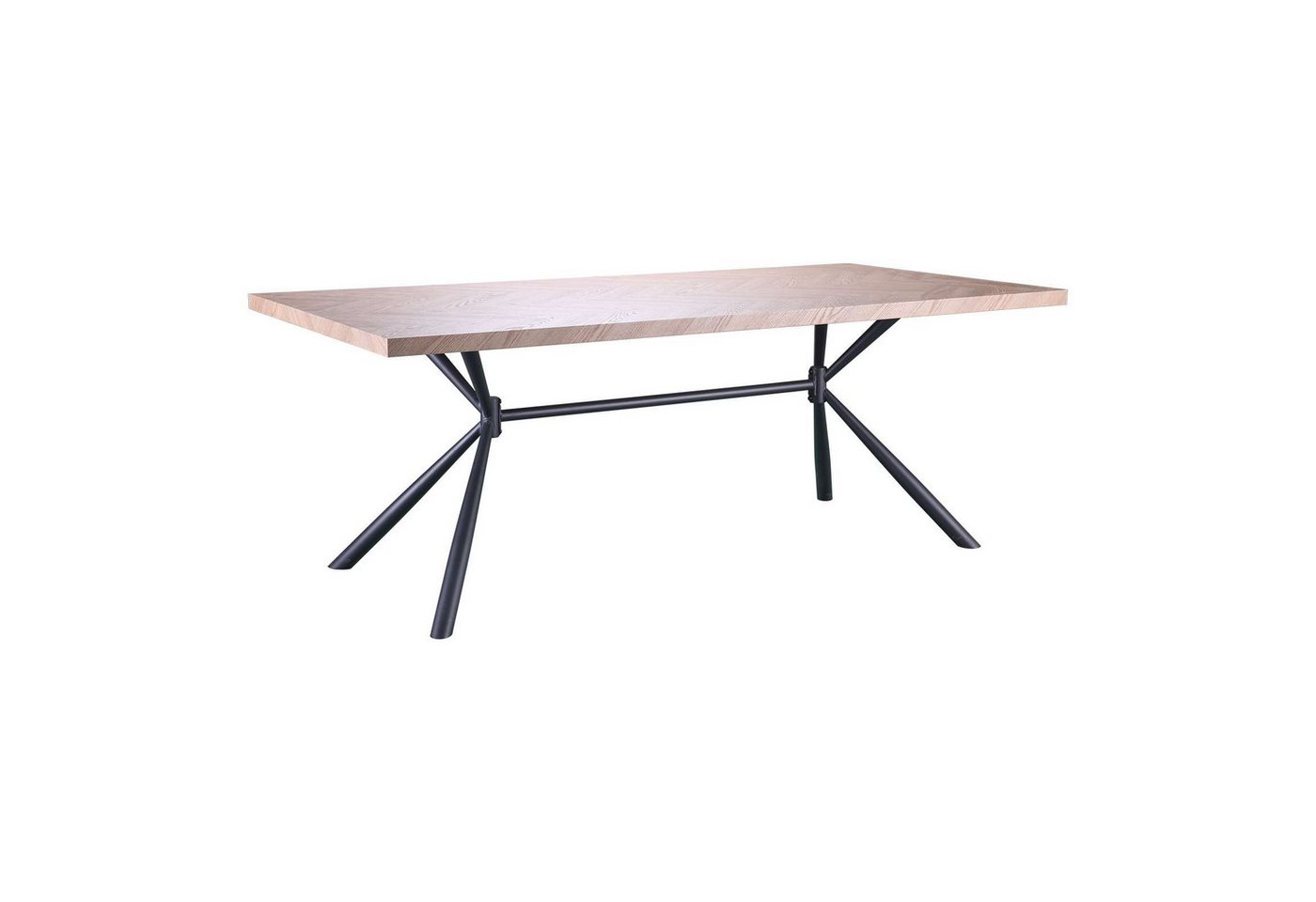 OTTO home Esstisch Larchant, Tischplatte in Fischgrätoptik, schwarze Metallbeine, Höhe 76 cm OTTO home Esstisch Larchant, Tischplatte in Fischgrätoptik, schwarze Metallbeine, Höhe 76 cm von OTTO home