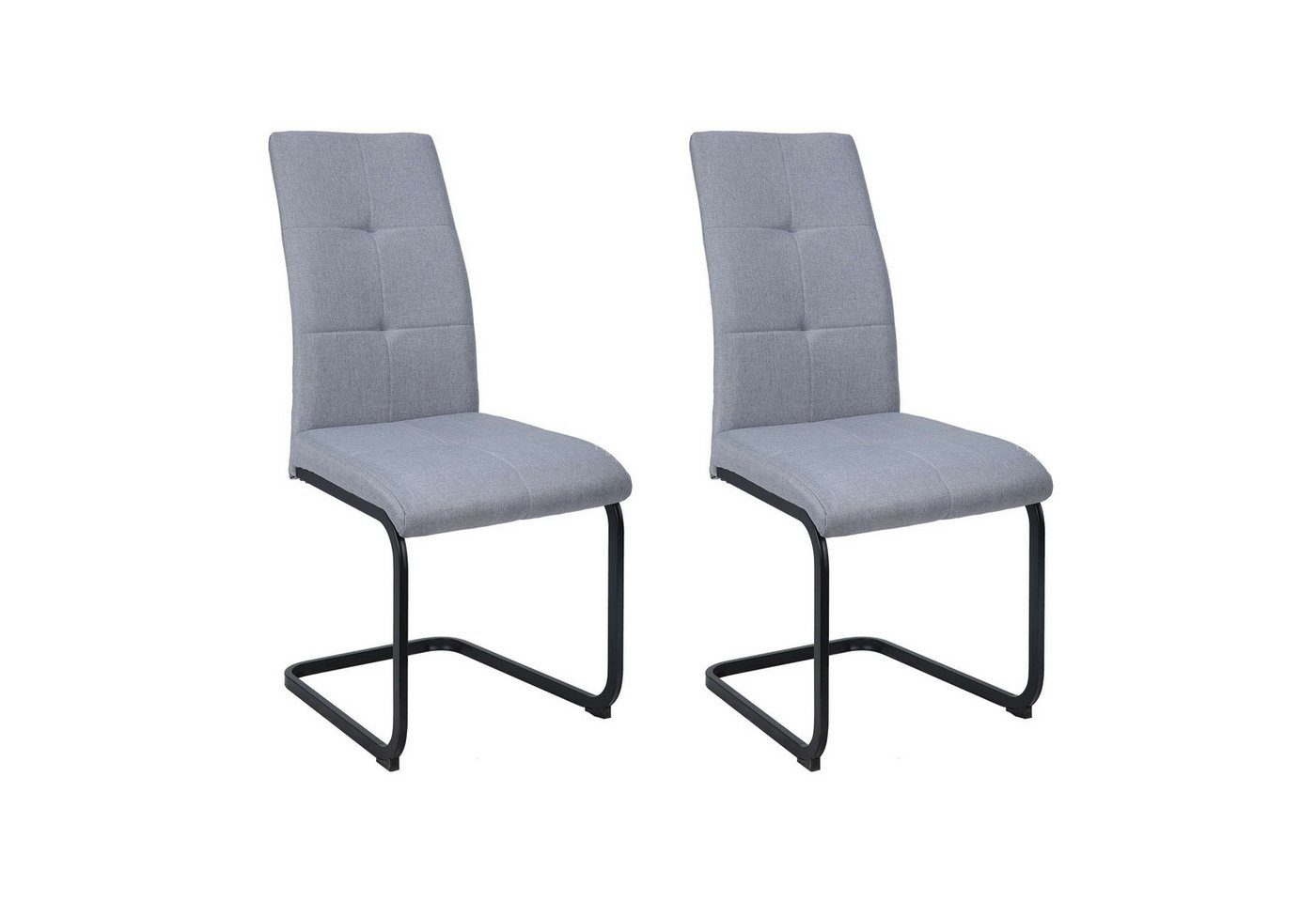 OTTO home Esszimmerstuhl Calgoty (2 St), Freischwinger, gepolsterte Rückenlehne und Sitzfläche, Sitzhöhe 48 cm von OTTO home